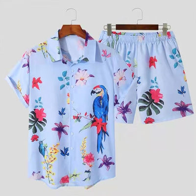 Conjunto Casual Playero: Camisa y Shorts de Manga Corta - Image 4