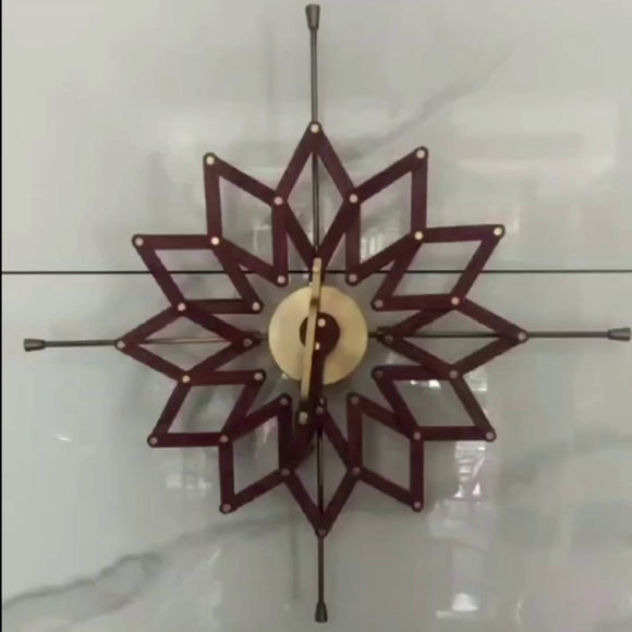 Reloj de Pared Dinámico con Diseño Irregular Moderno