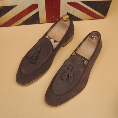 Mocasines Hombre Respirable Punta Afilada Estilo Británico Clásico - Image 4