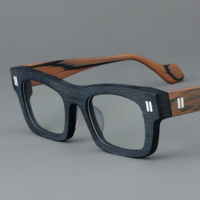 Gafas Retro de Marco Patchwork con Cristales Gruesos