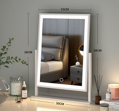 Espejo de Maquillaje Vertical con Luz LED para Dormitorio - Image 5