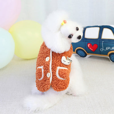 Chaleco de Terciopelo para Mascotas Otoño e Invierno - Diseño Adorable - Image 9