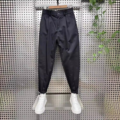 Pantalones Casuales Holgados Estilo Coreano de Color Sólido para Hombre - Image 4