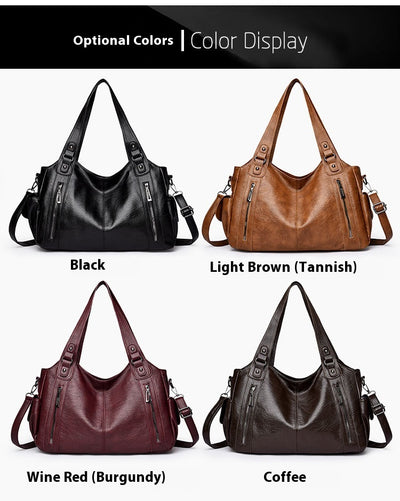Bolsa de Hombro Texturizada Minimalista de Gran Capacidad para Mujer - Image 13