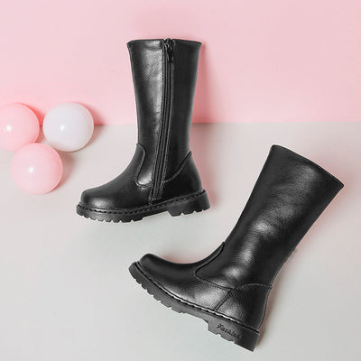 Botas Infantiles de Moda para Otoño e Invierno - Estilo Elegante en Colores Sólidos - Image 8