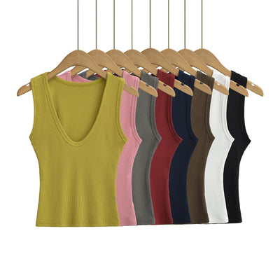 Top Corto Escote en U Profundo para Mujer - Image 12