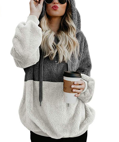 Sudadera Deportiva Mujer con Cierre y Parches - Cálida y Cómoda para Otoño Invierno - Image 9