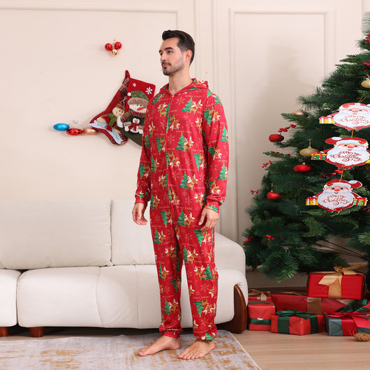 Conjunto Navideño Familiar de Pantalones Largos para Niños y Niñas - Image 3