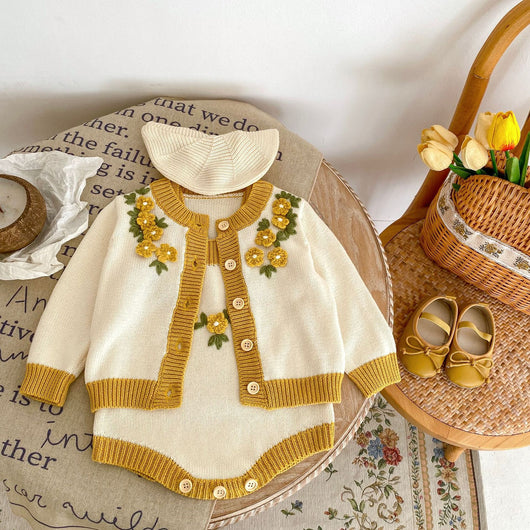 Abrigo Tejido en Crochet 3D para Niñas - Image 26