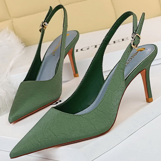 Zapatos de Tacón Stiletto Retro para Mujer - Elegancia Clásica - Image 6