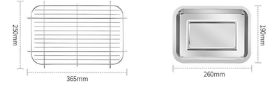 Horno Eléctrico Cuadrado para Asados sin Humo con Placa de Acero al Carbono - Image 7