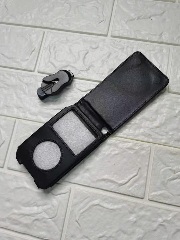 Funda Protectora de Cuero con Clip Trasero - Cobertura Universal