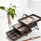 Organizador de Joyas de Madera con 3 Niveles - Perchero para Aretes, Collares y Relojes