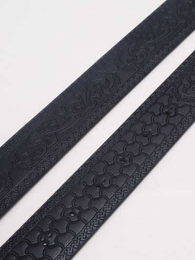 Cinturón Unisex de Cuero PU con Calavera Hueca Grabada - Estilo Vintage - Image 7