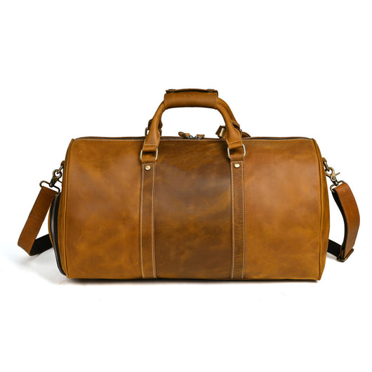 Bolsa Mensajero de Cuero para Viajes - Gran Capacidad Portátil - Image 5