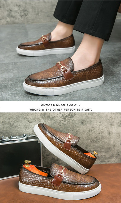 Mocasines de Cuero Británico con Hebilla Doble - Zapatos Ejecutivos Versátiles - Image 14