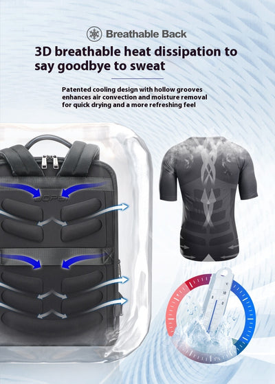 Mochila Ejecutiva de Cuero con Gran Capacidad y Múltiples Compartimentos - Image 15