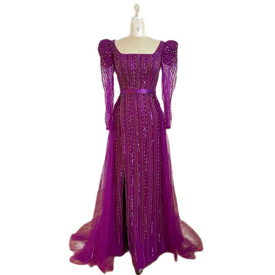 Vestido de Noche Rojo Rosado Premium para Anfitrionas - Image 5