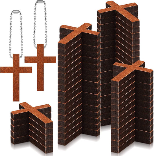 Colgante Ornamental Cruz de Madera Artesanal - Image 10