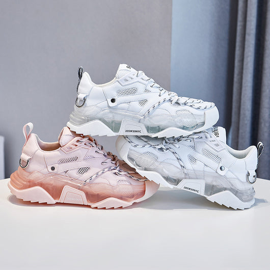 Zapatillas Deportivas Mujer Estilo Daddy Shoes con Suela Gruesa y Malla Transpirable