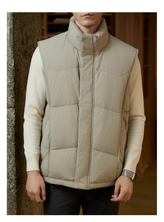 Chaqueta de Negocios Casual para Hombre con Cuello Alto y Abrigo Grueso - Image 15
