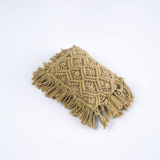 Cojín Tejido a Mano con Borlas Decorativas - Image 9