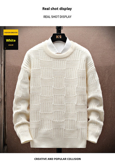 Suéter Básico Manga Larga Cuello Redondo para Hombre - Image 12