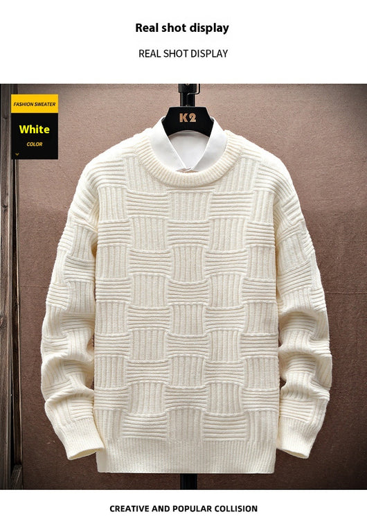 Suéter Básico Manga Larga Cuello Redondo para Hombre - Image 12