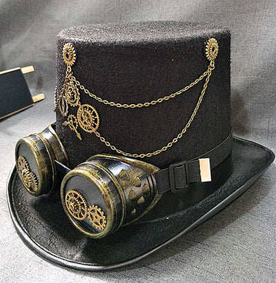 Gafas de Engranaje con Sombrero Jazz Retro - Image 13