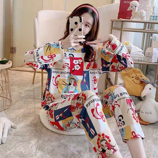 Pijama Infantil Estampado con Dibujos Animados - Conjunto Cómodo para Casa - Image 11