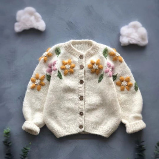 Cardigan Tejido Delgado para Niñas - Top Knit Versátil - Image 2