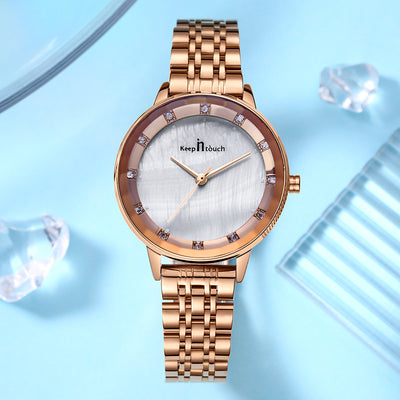 Reloj de Mujer Resistente al Agua con Cristal de Cuarzo y Banda de Acero Inoxidable - Image 2