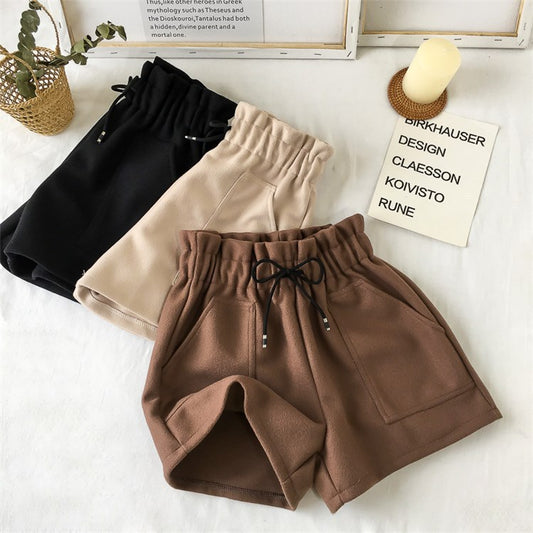 Shorts Tipo Falda Cintura Alta Pierna Ancha Estilo A-Line - Image 2