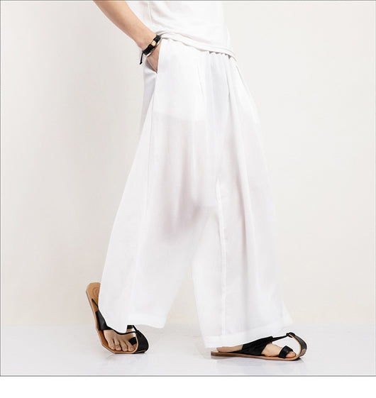 Pantalones Casuales Rectos Holgados Inspirados en Estilo Asiático - Image 12