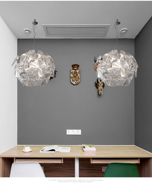 Lámpara Colgante Manzana LED Acrílica para Sala de Estar - Image 14