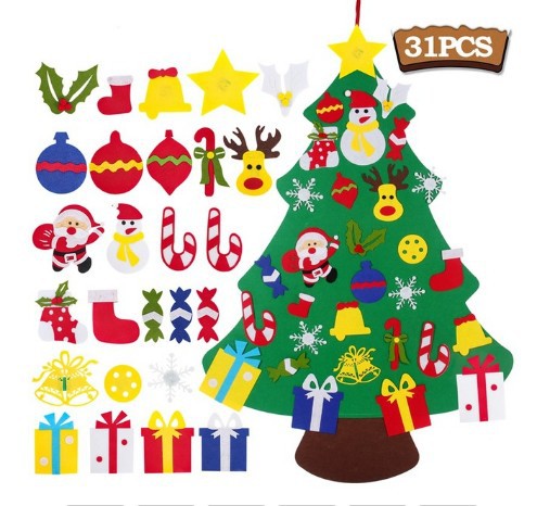 Árbol de Navidad Puzzle Colgante Hecho a Mano para Niños - Image 14