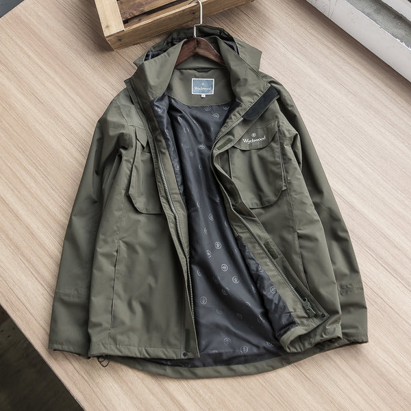 Chaqueta de Trabajo Impermeable con Capucha
