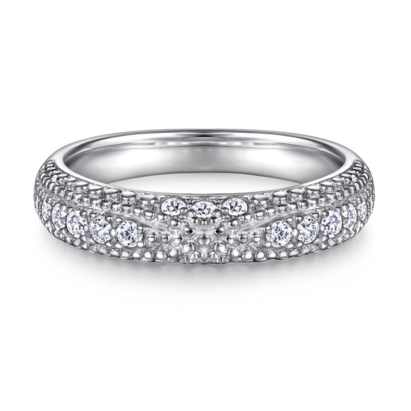 Anillo de Plata Esterlina para Pareja con Circón Brillante - Image 3