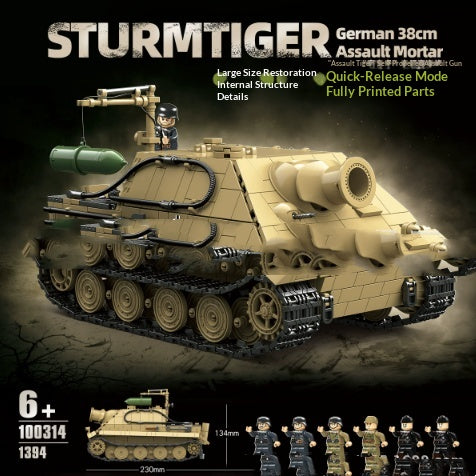Tanque Militar de Bloques de Construcción Compatible con Minifiguras - Image 6