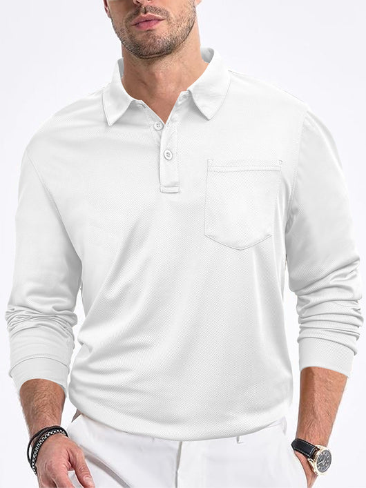 Camisa Suelta de Manga Larga en Color Sólido para Hombre - Image 21