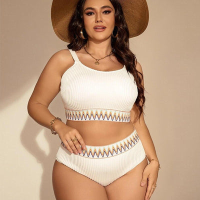 Bikini Talle Alto con Abertura Lateral para Tallas Grandes - Image 4
