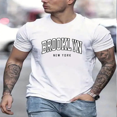 Camiseta Casual Hombre Cuello Redondo Manga Corta - Versátil para Diario - Image 8