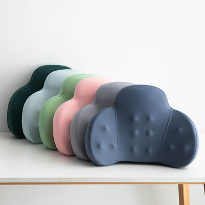 Almohada Lumbar de Seda Helada para Oficina - Soporte Ergonómico de Larga Duración