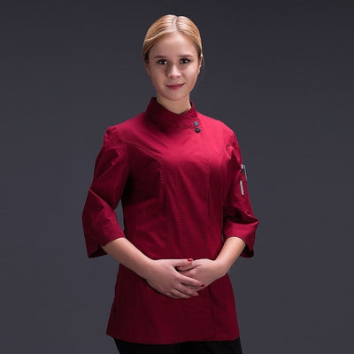 Uniforme de Chef Profesional para Mujer en Cocina de Hotel - Image 4