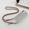 Funda Espejo Chapada para Teléfono con Pulsera y Cordón