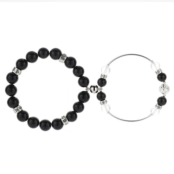 Pulsera de Pareja en Plata Esterlina Gravity