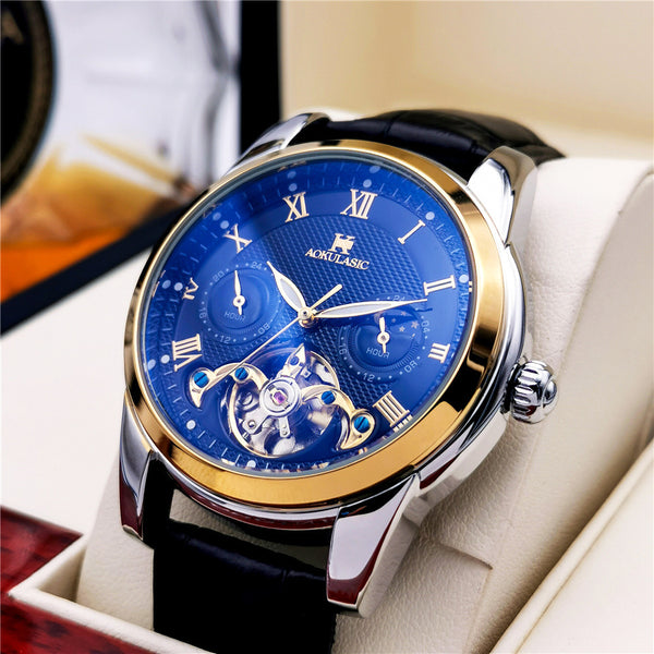 Reloj Mecánico Automático para Hombre con Diseño Hueco Luminoso