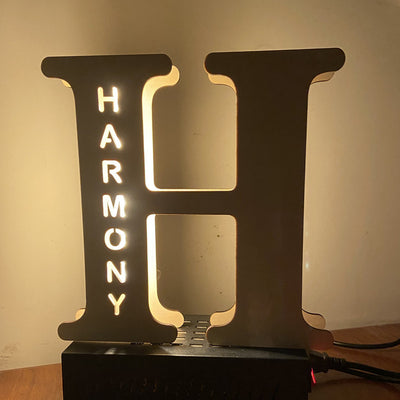 Lámpara Personalizada con Letras Iluminadas - Image 2