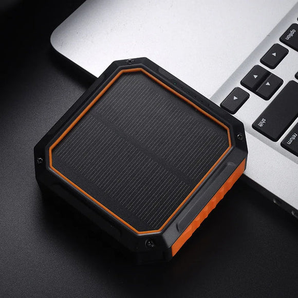 Banco de Energía Solar 10000mAh con Carga Rápida Integrada