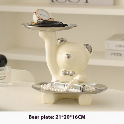 Bandeja Decorativa Crema para Entrada - Organizador de Llaves y Accesorios - Image 6